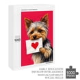 thumbnail image 6 of Adult 1000 Piece Wooden Jigsaw Puzzle – Yorkshire Terrier With Heart Love Theme, Challenging Brain Teaser, Difficult Puzzles for Dog Lovers, Gift for Pet Memorial, 6 of 8