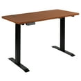 thumbnail image 2 of Flash Furniture Tanner Electric Height Adjustable Standing Desk - Table Top 48" Wide - 24" Deep (Mahogany), 2 of 17