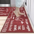 thumbnail image 5 of Red Farmhouse Kitchen Rug Sets of 2 Piece Non Slip Kitchen Rugs and Mats Washable Kitchen Mats for Kitchen Floor Mat Carpet Runner Rugs for Hallway Laundry Decor 17”x30“+17'' X 47'', 5 of 7
