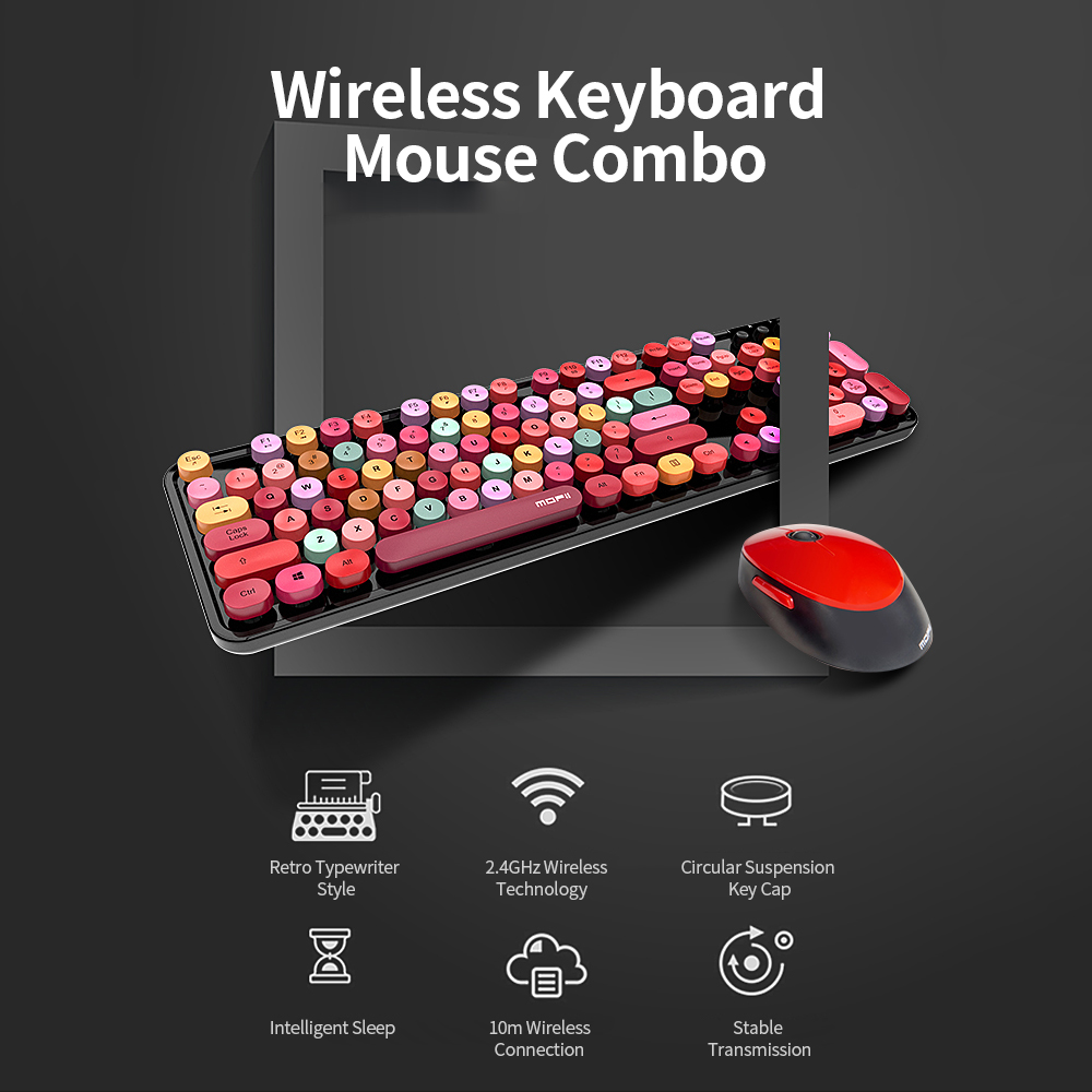 MOFII Sweet Wireless Keyboard and Mouse Combo photo 7