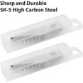thumbnail image 3 of DIYSELF 1 Pcs Craft Knife with 11 Stainless Steel Blades Kit, 1 Steel 15MM Ruler (Silver), 3 of 5