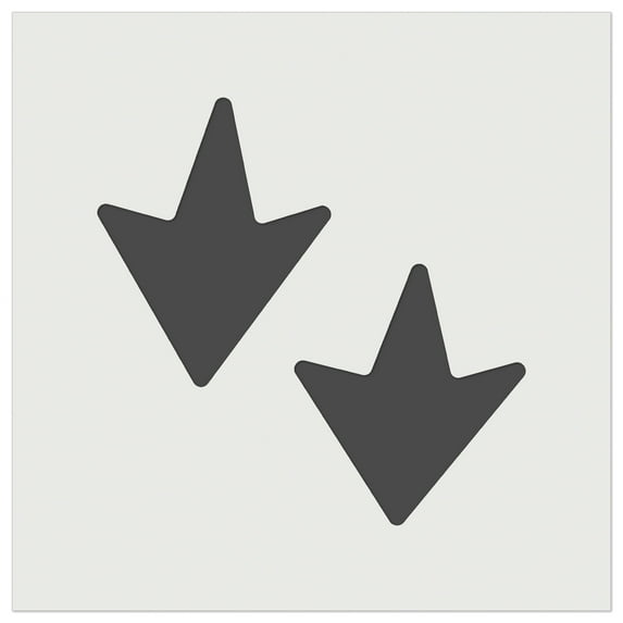 Duck Goose Footprint Track DIY Cookie Wall Craft Stencil - 9.0 Inch
