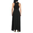 thumbnail image 2 of Vestido largo sexy con aberturas para mujer - Sin mangas, plisado y con abertura - Tallas S-XXXL, 2 of 5