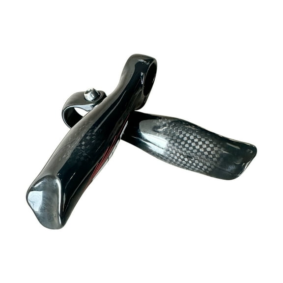 MTB Bike Bar Ends Carbon Fiber Mountain Bike Bicyle Handlebar Ends  22.2mm Glossy