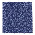 thumbnail image 3 of Ambesonne Floral Shower Curtain, Baroque Classic Damask, 69"Wx75"L, Indigo Violet Blue, 3 of 5