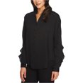 thumbnail image 1 of Camisa Abotonada con Volantes 1.STATE Negra Extra Pequeña, 1 of 1