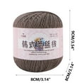 thumbnail image 3 of EQWLJWE Lace Thread,Skein Yarn,DIY Woven Mercerized Cotton Yarn,Threads Crochet Lace Hand Knitting Yarn Embroidery Arts Crafts,Baby Fine Thread Crochet Yarn, 3 of 8