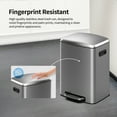 thumbnail image 6 of BinMax 13 Gallon Waste Bin Soft Closing Stainless Steel Silver Kitchen Step Trash Can, 6 of 8