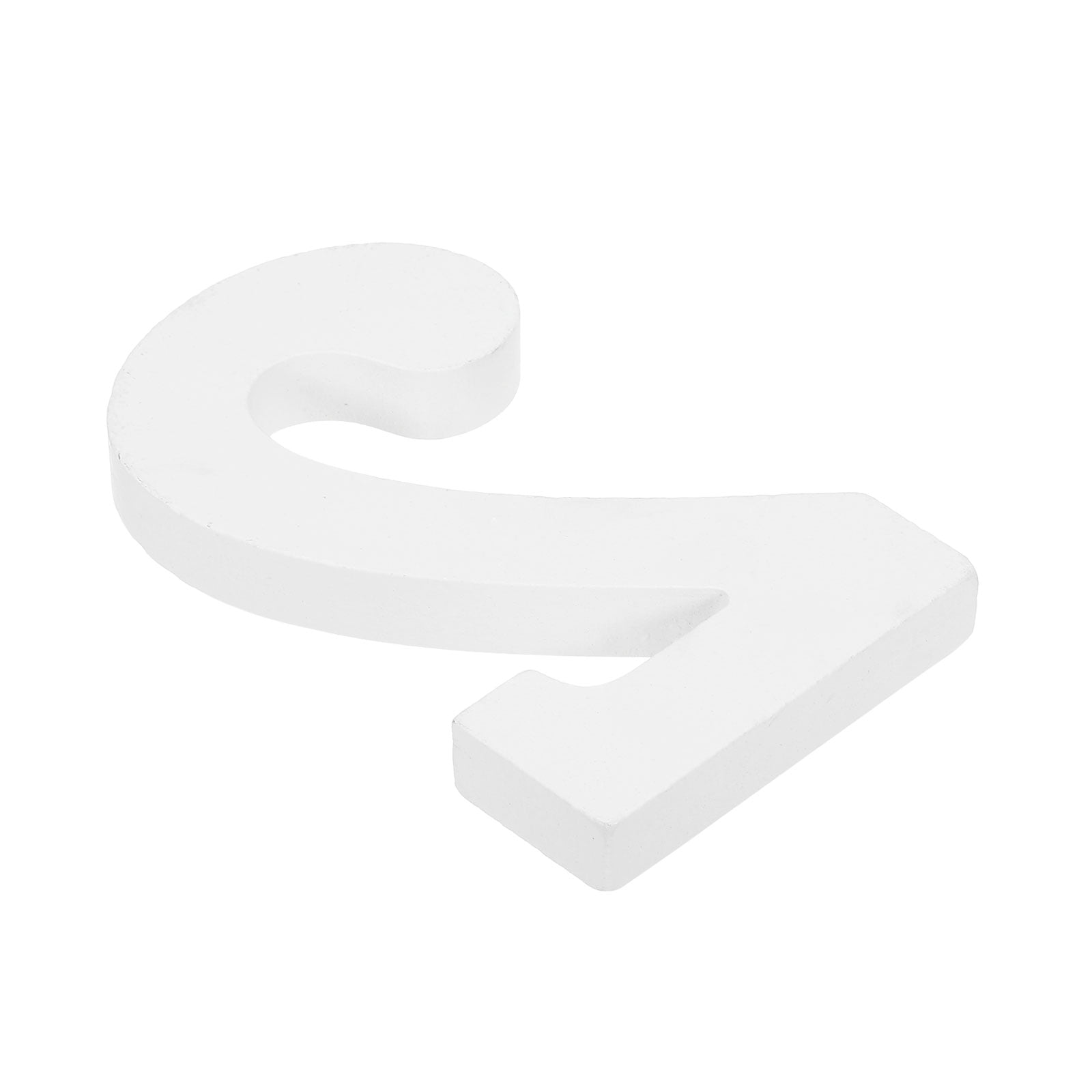 17 Inch Blank Wooden Number 2 - Unfinished Wood Slice For DIY Crafts & Decor