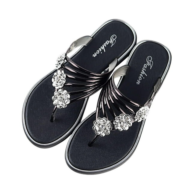 Amzcrzy Zapatos de mujer,Zapatos de mujer,Zapatillas de mujer, Zapatos de mujer con suela plana y clip. Chanclas casuales para usar al aire libre. Sandalias Mujer Zapatillas De Casa