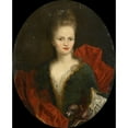thumbnail image 2 of Johan van Diest 12x14 Black Ornate Wood Framed Double Matted Museum Art Print Titled: Anna Margaretha Van Petcum (1676-1745), Wife of Johan Arnold Zoutman (1690 - 1720), 2 of 5