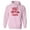 Pink, variant on Hot Cocoa Crew Hoodie Sweatshirt Unisex Large White