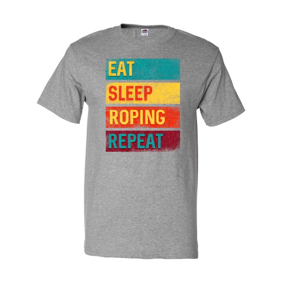 Inktastic Calf Roping Rodeo Eat Sleep Roping Repeat T-Shirt