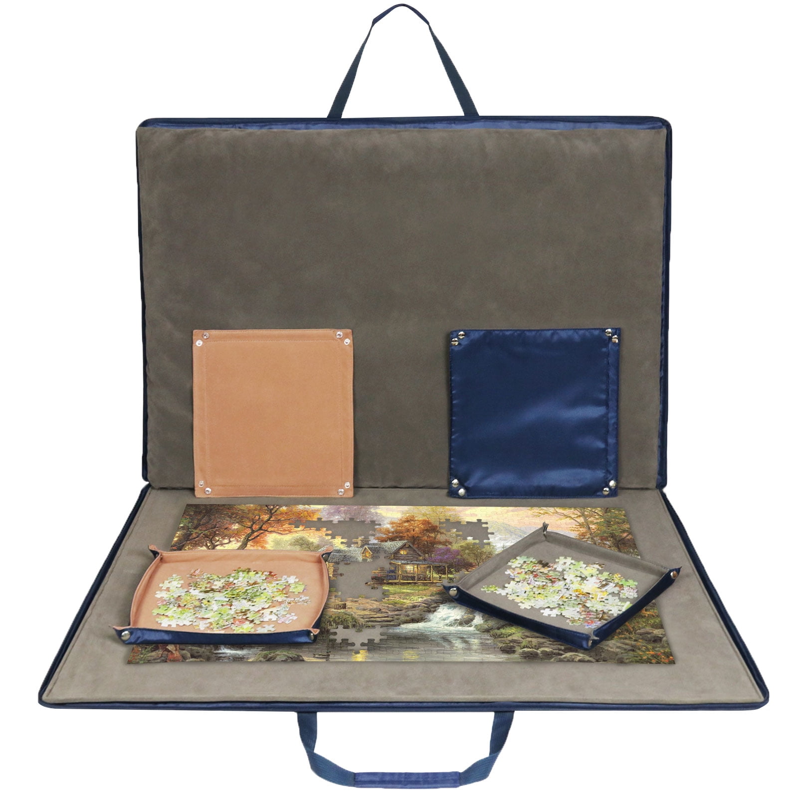 Lavievert Jigsaw Puzzle Case Storage For Up To 1,500 Pieces