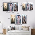 thumbnail image 4 of Designart "Ascending Angel in Glorious Glory" Fashion Woman Framed Wall Art Set Of 3 - Beige Fashion Woman Frame Gallery Wall Set For Home Decor, 4 of 7