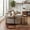 Rustic Brown, variant on ELLEGNT Nesting Coffee Table Set of 2 - Modern Round Side Tables for Living Room or Balcony Brown