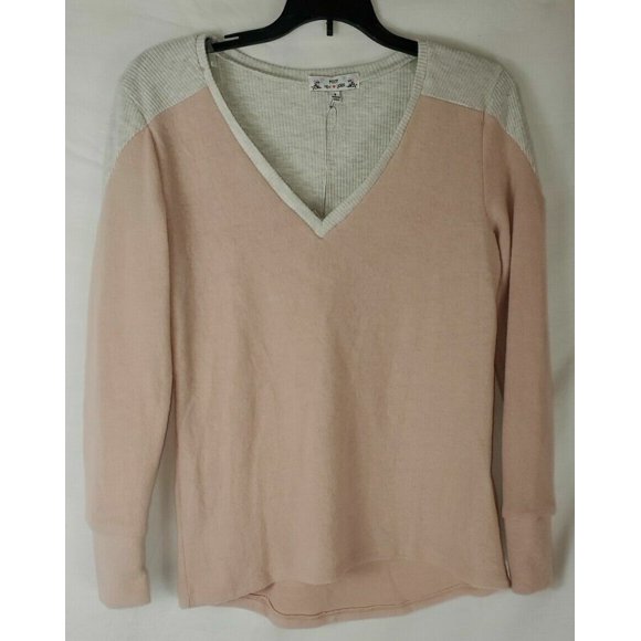 Poof New York Soft Pullover Rose Smoke SWEATER Size S
