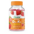 thumbnail image 1 of Suplemento Lifeable Vitamina D3 + K2 60 gomitas para adultos, 1 of 5