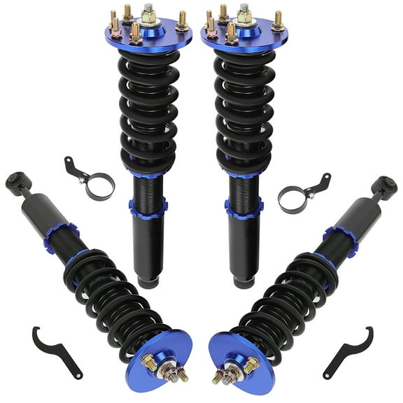 CCIYU Coilover Suspension Shock Absorbers Adjustable Coilovers Lowering Kit Fit for 2004-2008 for Acura TSX /2003-2007 for Honda for Accord - Blue
