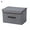 Gray, variant on SPRING PARK Larger Storage Cubes Non Woven Fabric Foldable Collapsible Storage Cube Bin Organizer Basket with Lid, Handles, Removable Divider For Home, Office, Nursery, Closet