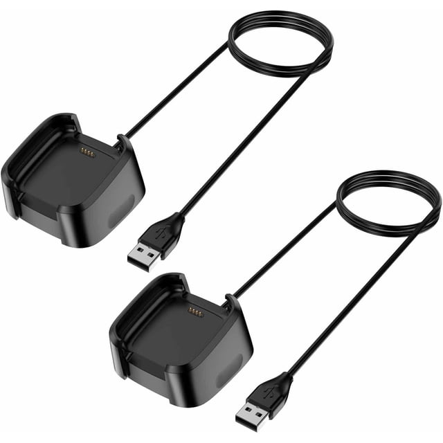 MYKOMI Charger for Fitbit Versa 2 ONLY, 3.3Ft Fast Charging Replacement USB Charging Cable Dock Stand for Fitbit Versa 2 Smartwatch (NOT for Versa 1 / Versa Lite)