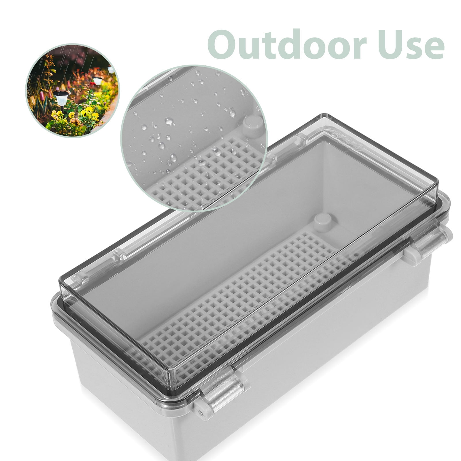 LOLIPPYY Plastic Electrical Enclosure Box for Outdoor Use, Multi-Purpose Protective Plug Box, 1 Piece