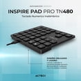 thumbnail image 2 of Teclado Numerico ACTECK INSPIRE PAD PRO TN480 Inalambrico USB 2.4 GHz + BT Multidispositivo negro, 2 of 5