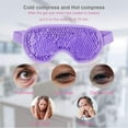 thumbnail image 3 of pitrice Eye Patch PVC Fabric Blindfold Hot Cold Compress Eyepatch Elastic Sleeping Eye Protection, Purple, 3 of 9
