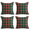 4PC-RedGreen-1818, variant on Softalker Pack of 2 Christmas Pillow Covers Zippered 18 X 18 Square Pillow Cases for Couch, Patio, Christmas Decoration