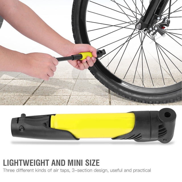 Pompe à Air Compacte pour Vélo avec Trousse de Montage sur Cadre, Légère, Format Mini, Portable, Facile à Transporter, l'Utilisation Comprend une Trousse de Montage