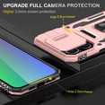 thumbnail image 3 of Allytechgroup Magnetic for iPhone 16 Case with 1x Screen Protector, Rotatable Kickstand Support Car Mount Slide Camera Cover Protective Phone Case for Women Men, Rosegold, 3 of 7