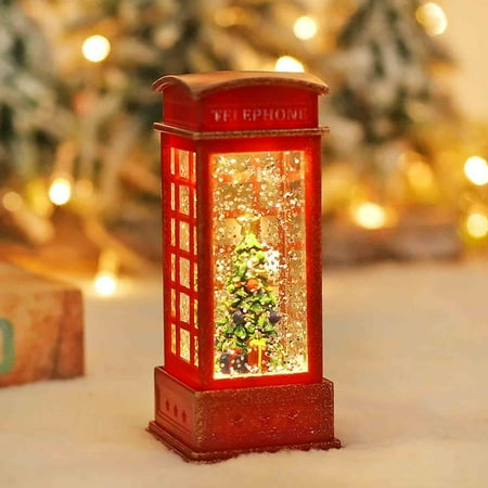 

Christmas Atmospheres Decorative Props Plastic Glowing Night Light House 30ml