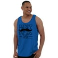 thumbnail image 3 of Happy Father's Day Dad Mustache Tank Top Sleeveless Tee Men Brisco Brands L, 3 of 6