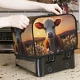 thumbnail image 7 of Daiia Sunset Calf Flower Field Pattern 2 slice Toaster Cover, Toaster Appliance Dust-proof Cover For Kitchen Small Appliance Dust Cover and Fingerprint Protection, 7 of 7