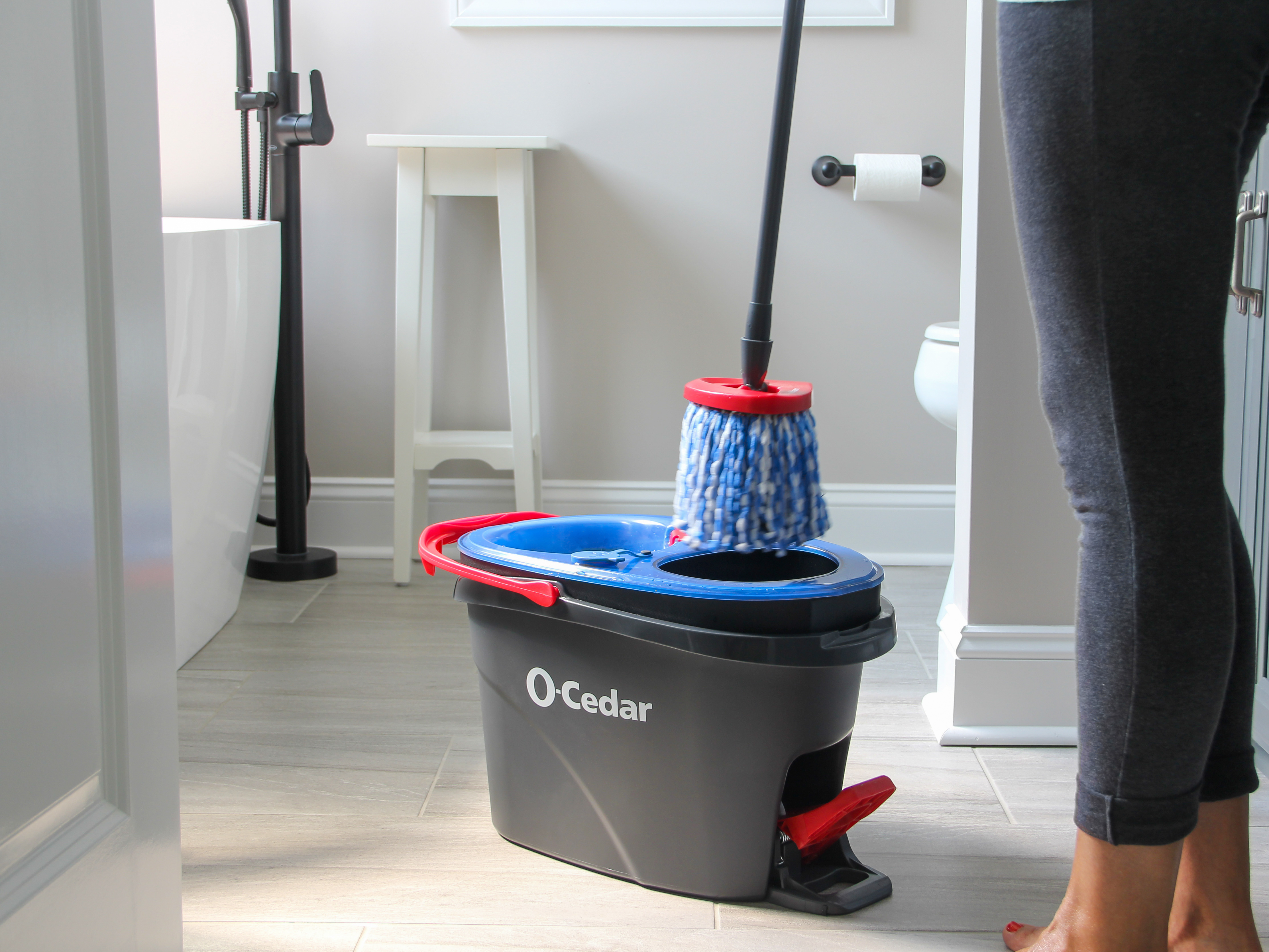 O-Cedar EasyWring RinseClean Spin Mop and Bucket System, Hands-Free System - image 25 of 25