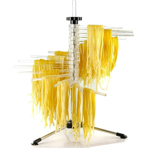 Ovente Collapsible Pasta Drying Rack With Bpa Free Acrylic Rods Spaghetti And Noodle Dryer Easy Storage Compact Quick Set Up For Home Use Perfect Homemade Acppa900c Com - Diy Collapsible Pasta Drying Rack