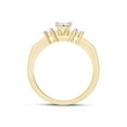 thumbnail image 6 of White Natural Diamond Bridal Ring Set In 10k Yellow Gold (0.5 Cttw), 6 of 8