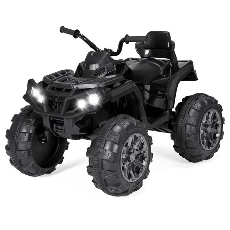 Best Choice Products 12V Kids Battery Powered Electric Rugged 4-Wheeler ATV Quad Ride-On Car Vehicle Toy w/ 3.7mph Max Speed, Reverse Function, Treaded Tires, LED Headlights, AUX Jack, Radio - (Best Youth Atv For The Money)
