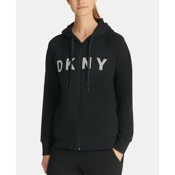 Dkny Womens Sport Logo Zip Hoodie Size XS