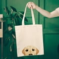 thumbnail image 5 of WIRESTER 14.17 x 12.2 inches Cotton Tote Bag Reusable Grocery Shopping Cloth Bags - Animal Cream Labrador Retriever Dog, 5 of 7