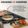 thumbnail image 2 of Zulay Kitchen Premium Garlic Press - Garlic Masher with Soft, Easy to Squeeze Handle (Silver), 2 of 9