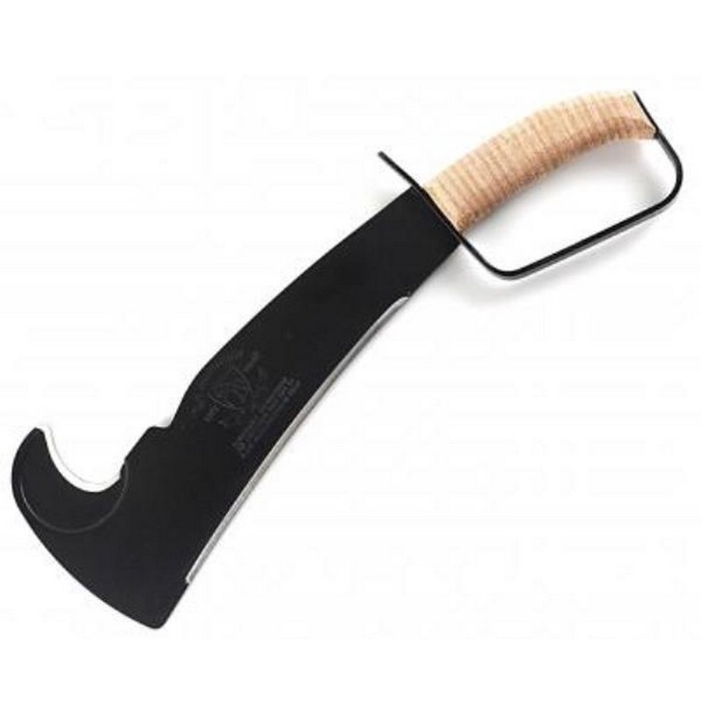 Woodmans Pal 284LT Military Machete Black 17" Blunt Tip Blade/Tan Wood