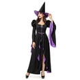 thumbnail image 2 of Joyfy Women's Classic Witch Halloween Costume-M size 2026, Witch Costume Set with Witch Dress & Hat Accessories for Halloween Cosplay Party, 2 of 6