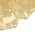 thumbnail image 5 of HXWCHs Stage Performance formal Dress Vest with Rhinestones for Gala Parties and Evening Events Stylish Menswear Vest for COS- Occasions M Gold, 5 of 7