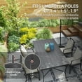 thumbnail image 3 of Outsunny Patio Umbrella Base Holder Outdoor Umbrella Stand, Filled Up to 66lbs with Stand or 55lbs with Water for Garden Poolside, Black, 3 of 9