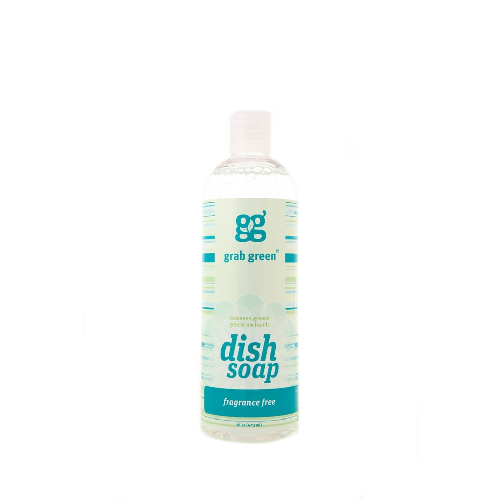 Grab Green NaturallyDerived, Biodegradable Liquid Dish Soap, Fragrance