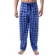 thumbnail image 1 of Pantalón de Pijama de Forro Polar Sedoso para Hombre IZOD, Cuadros Azul/Negro, 3X-Large, 1 of 5