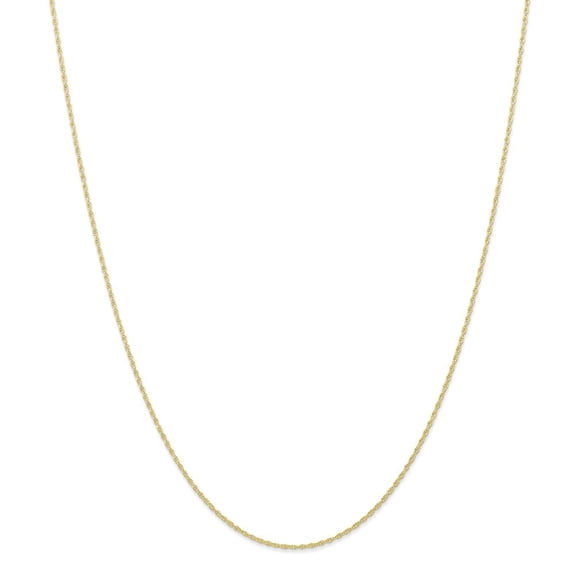 10k Yellow Gold Carded Cable Rope Chain Necklace - .9 Grams - 20 Inch - 0.95mm - Spring Ring