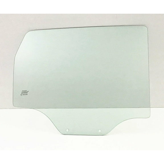 Passenger Right Side Rear Door Window Door Glass Compatible with Chevrolet Aveo 2004-2008 4 Door Hatchback Models