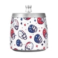 thumbnail image 7 of Yayeee Ashtray with Lid for Cigarette Smokeless Stainless Steel Home Ash Holder, Cartoon American Football Helmets, 7 of 7